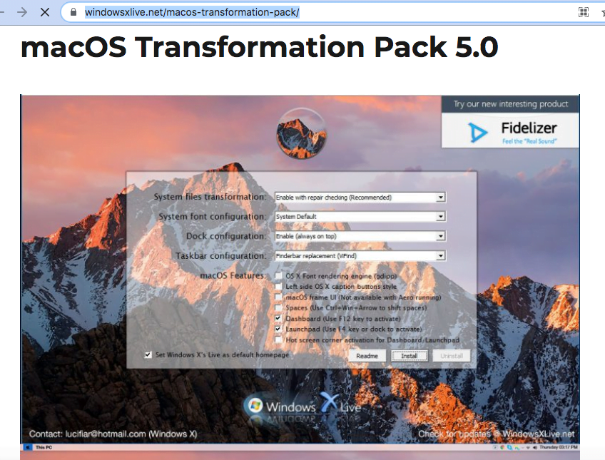Download macOS Transformation Pack