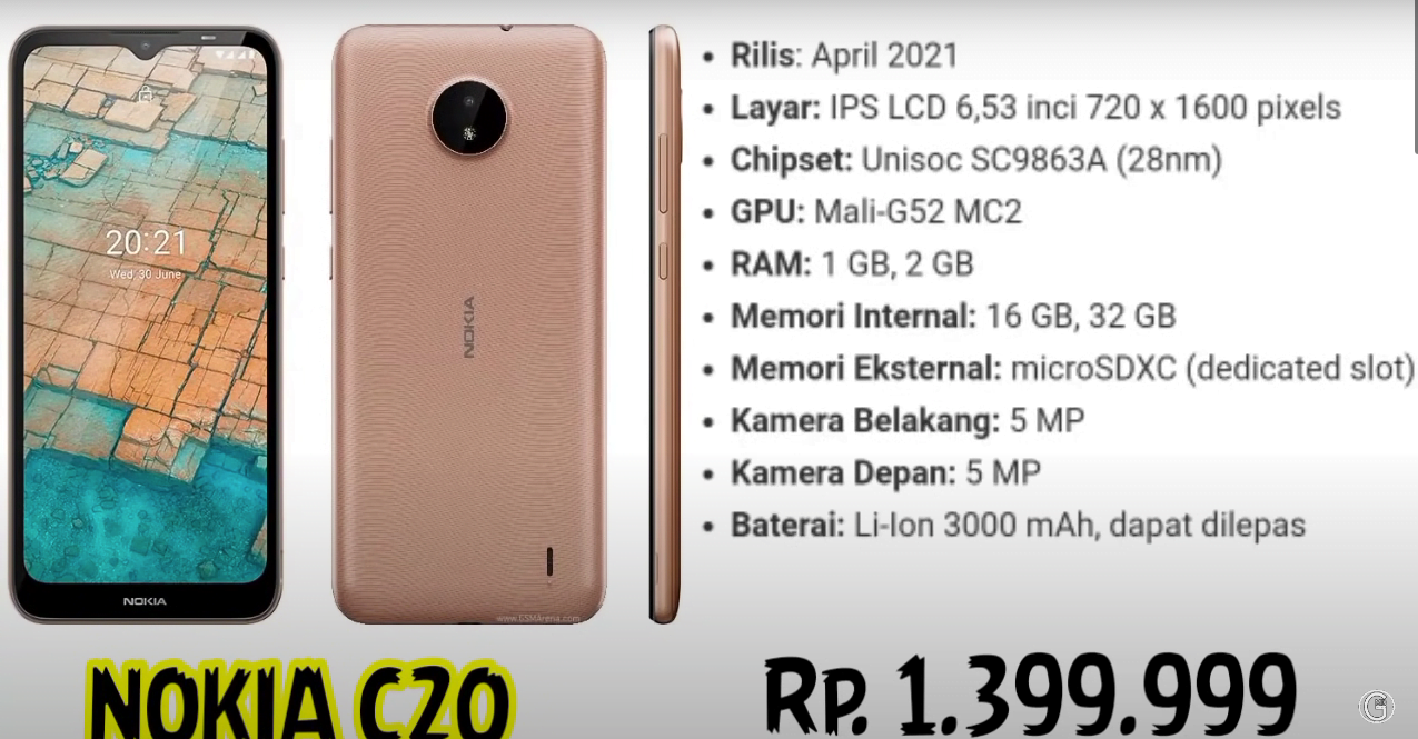 Harga Hp Nokia C20
