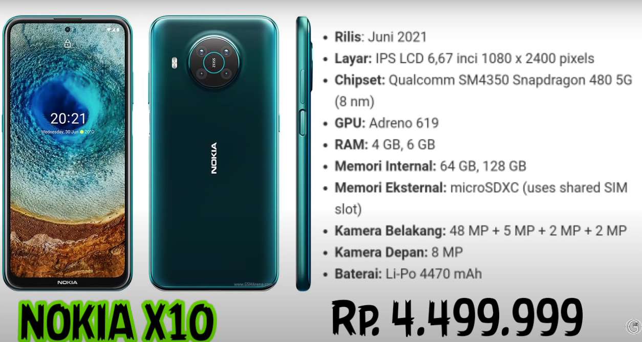 Harga Hp Nokia X10