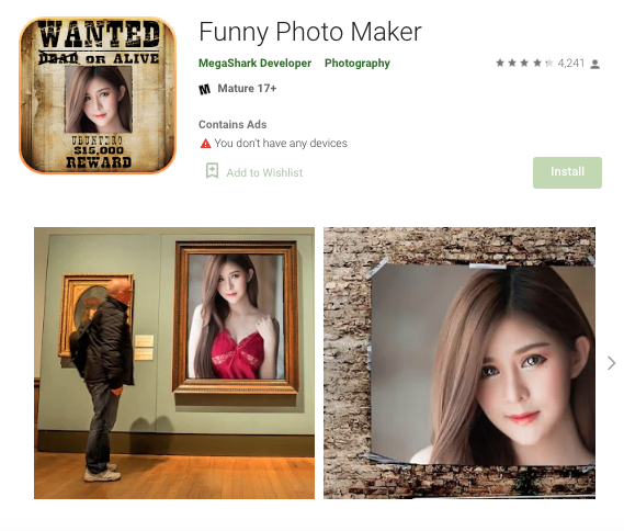 4. Funny Photo Maker aplikasi edit foto lucu gokil gratis